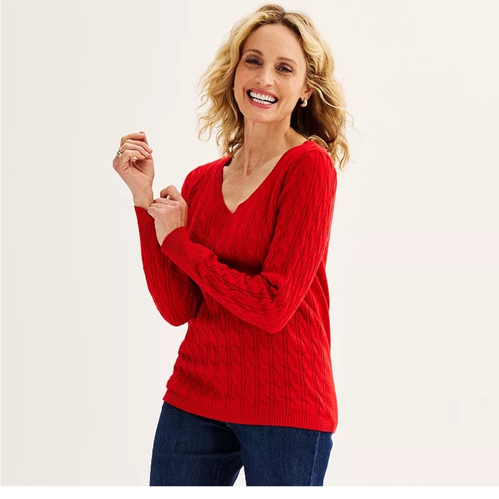 Red sweater
